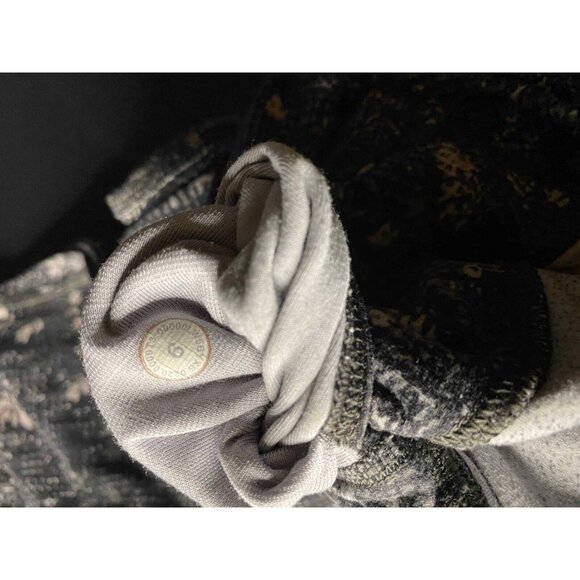 Lululemon Align Pants Womens 6 Equalized Black Floral 2 Nulu Full Length Hi Rise - Picture 6 of 9